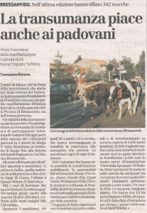 GIORNALE DI VICENZA 03 OTTOBRE 2007        